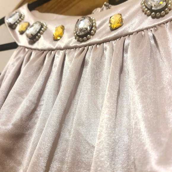 Formal Tan Dress - Picture 1 of 4